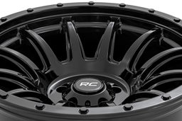 90 Series 12-Spoke Wheel in Gloss Black — Part 90180912B, view 4, Rough Country