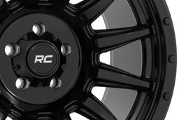 90 Series 12-Spoke Wheel in Gloss Black — Part 90180912B, view 5, Rough Country