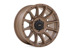 90 Series 12-Spoke Wheel — Bronze with Black Accent Bolts — Part 90181210, view 4, Rough Country