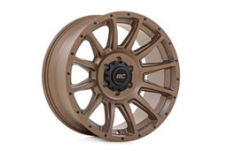 90 Series 12-Spoke Wheel — Bronze with Black Accent Bolts — Part 90181212, view 4, Rough Country