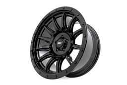 90 Series 12-Spoke Gloss Black Wheel, Part 90181212B, view 4, Rough Country