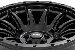 90 Series 12-Spoke Gloss Black Wheel, Part 90181212B, view 5, Rough Country