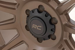 90 Series 12-Spoke Bronze Wheel with Black Accent Bolts — Part 90181213, view 5, Rough Country