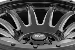 90 Series 12-Spoke Wheel in Gloss Black — Part 90201212M, view 6, Rough Country