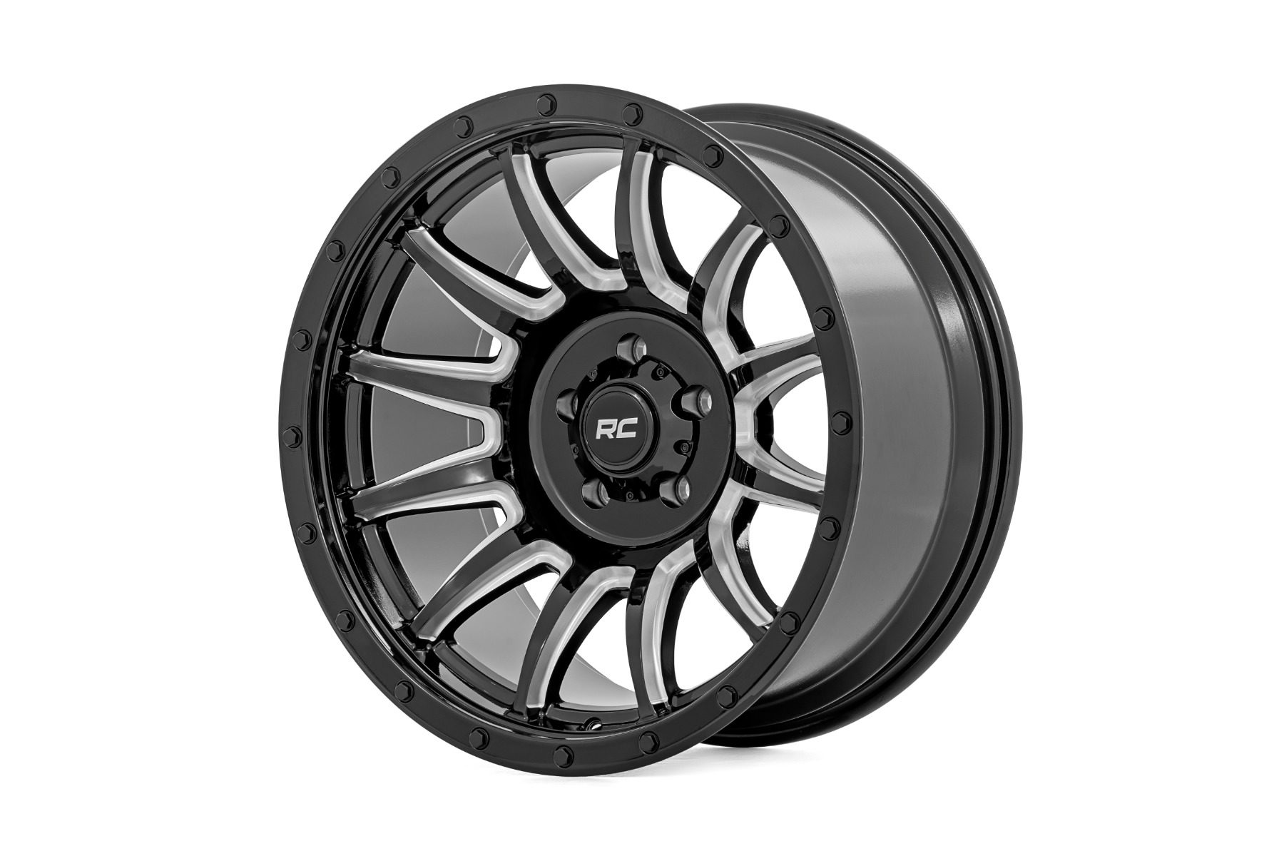 Rough Country 90 Series 12-Spoke Wheel in Gloss Black