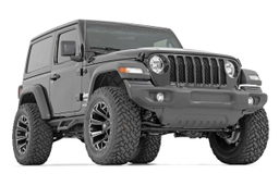 Contoured Drop Steps for 2-Door Jeep Wrangler 4WD (2018-2025), Rough Country 90761