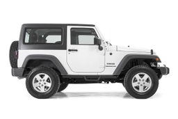 Contoured Drop Steps for 2-Door Jeep Wrangler 4WD (2007-2017), view 2 — Rough Country 90763