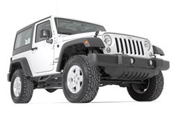 Contoured Drop Steps for 2-Door Jeep Wrangler 4WD (2007-2017), view 3 — Rough Country 90763