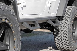 Contoured Drop Steps for Jeep Wrangler Unlimited 4-Door (2007-2017), view 5, Rough Country 90765B