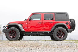 Contoured Drop Steps for Jeep Wrangler 4WD 4-Door (2018-2025), view 4, Rough Country 90769A