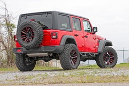 Contoured Drop Steps for Jeep Wrangler 4WD 4-Door (2018-2025), view 5, Rough Country 90769A