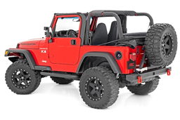 Drop Step Nerf Bars for Jeep Wrangler 4WD (1987-2006), view 4, Rough Country 90799