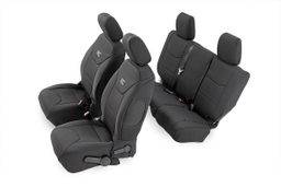 Neoprene Seat Covers for 2013–2017 Jeep Wrangler Unlimited 4WD, Rough Country 91004
