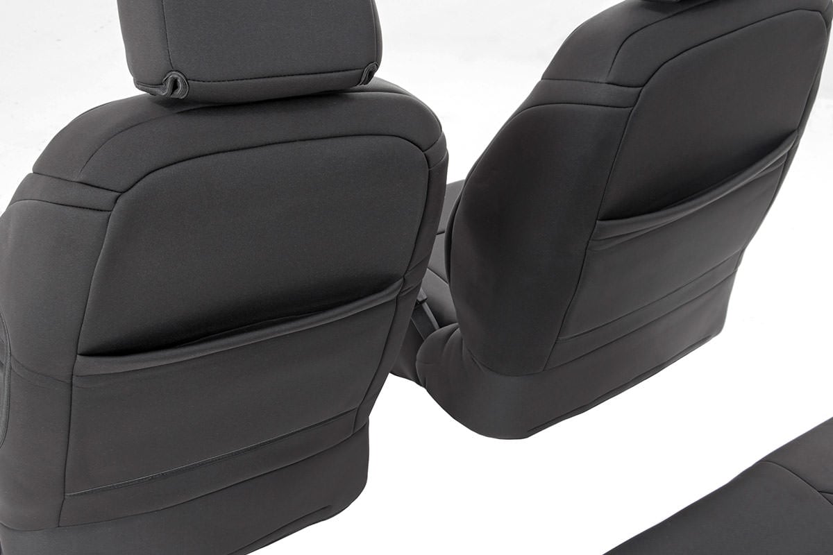 Front Seat Covers for 2013–2017 Jeep Wrangler Unlimited 4WD, Rough Country 91004F