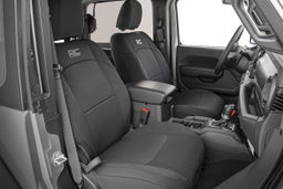Seat Covers for Jeep Wrangler Unlimited (2018-2025), view 4 — Rough Country 91012
