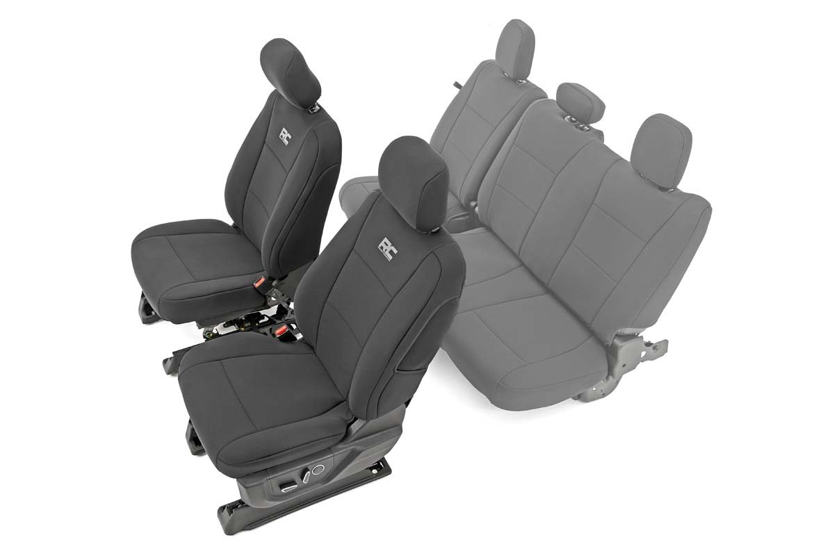 Rough Country Front Seat Covers with Headrest Covers