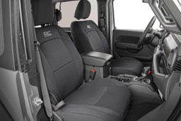Neoprene Seat Covers for Jeep Wrangler 4WD (2018–2025), view 2, Rough Country 91020