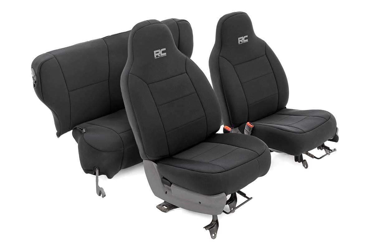 Rough Country Neoprene Front Seat Covers for 1984–1996 Jeep Cherokee
