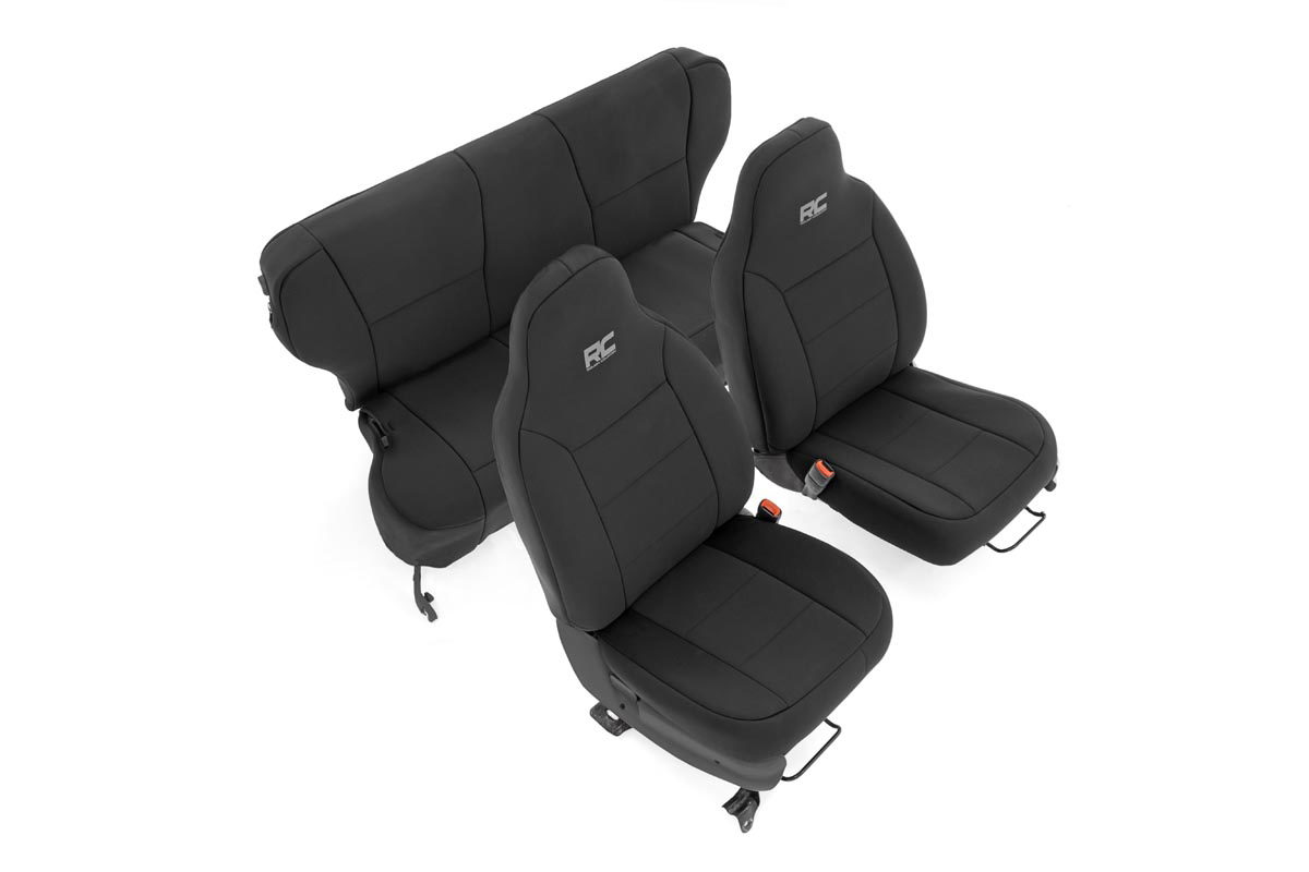 Rough Country Front Seat Covers for Jeep Cherokee 4WD/RWD