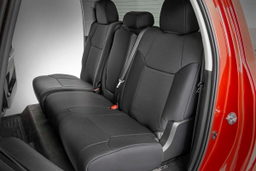 Neoprene Seat Covers for Toyota Tundra Crew Cab (2014–2021), view 3, Rough Country 91027A