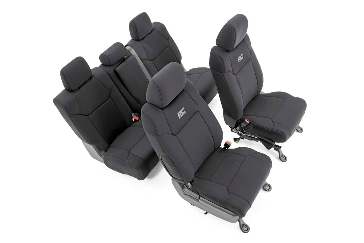 Rough Country Neoprene Seat Covers for Toyota Tundra Crew Cab
