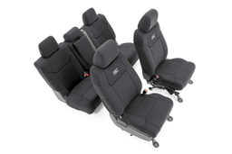 Neoprene Seat Covers for Toyota Tundra Crew Cab (2014–2021), Rough Country 91027A