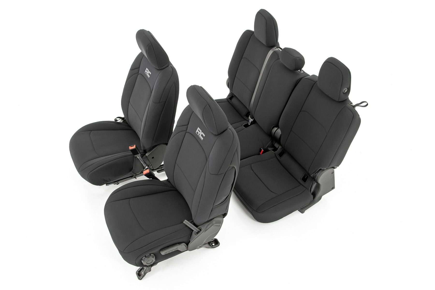 Rough Country Front and Rear Seat Covers for 2020–2025 Jeep Gladiator 4WD
