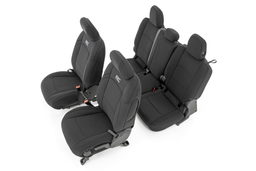Front and Rear Seat Covers for 2020–2025 Jeep Gladiator 4WD, Rough Country 91034