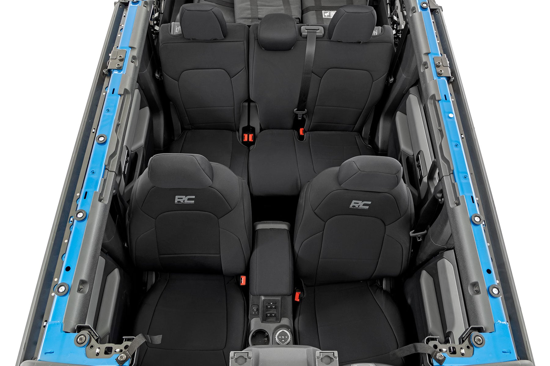 Rough Country Neoprene Seat Covers for 2021 Ford Bronco 4WD