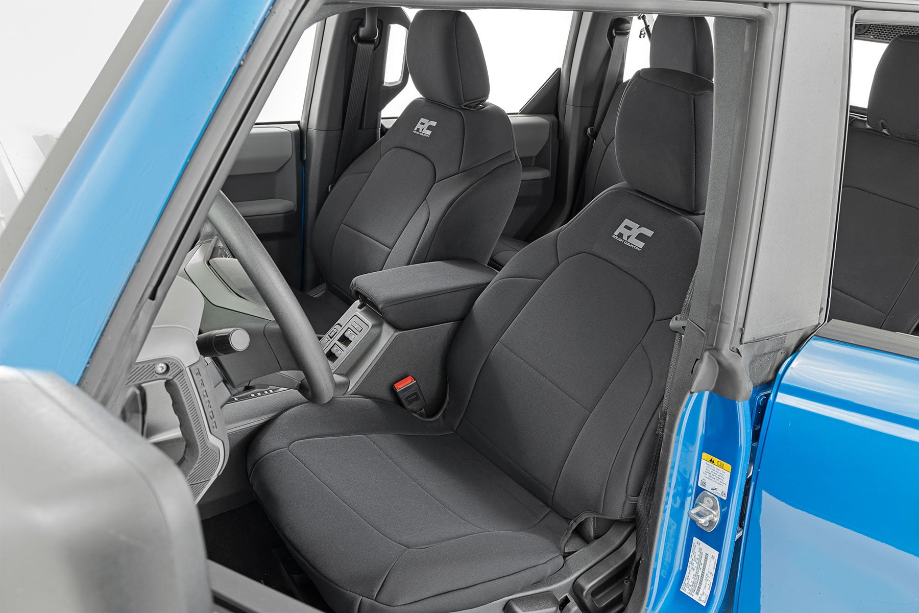 Neoprene Seat Covers for 2021 Ford Bronco 4WD, Rough Country 91045