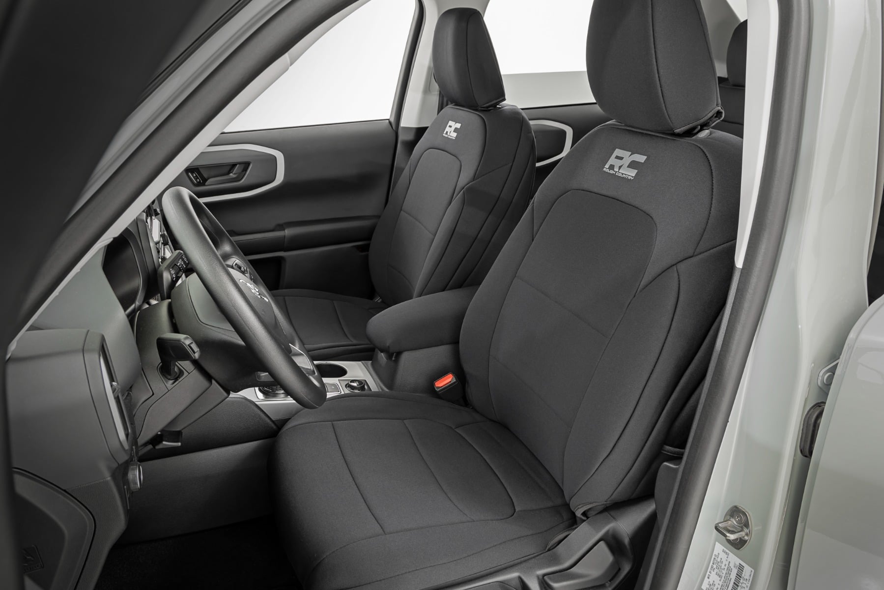 Rough Country Front and Rear Seat Covers for 2021–2025 Ford Bronco Sport AWD