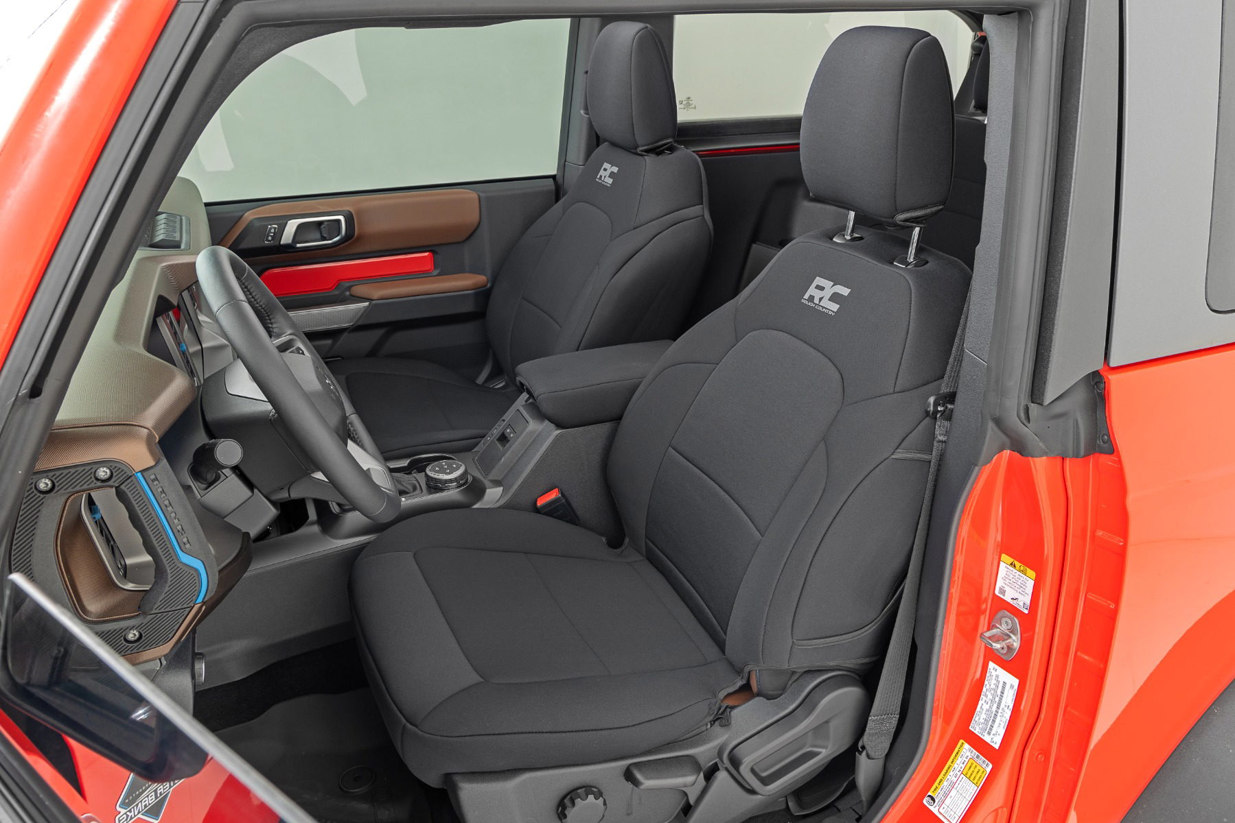 Rough Country Front Seat Covers for 2021-2025 Ford Bronco 4WD