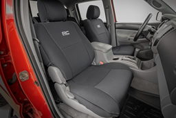 Neoprene Front Seat Covers for 2005–2015 Toyota Tacoma, view 3, Rough Country 91052