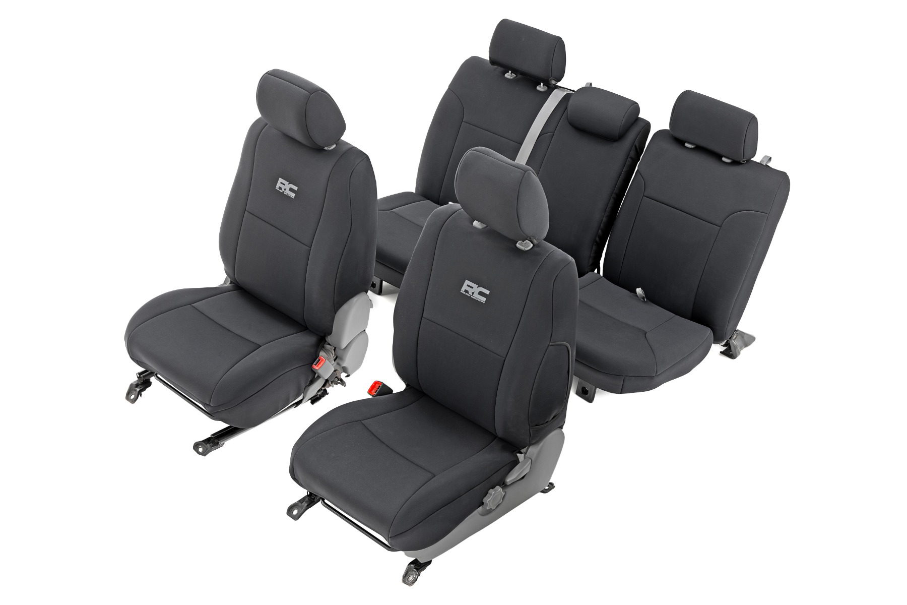 Rough Country Neoprene Front Seat Covers for 2005–2015 Toyota Tacoma