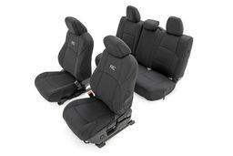 Neoprene Seat Covers for 2024-2025 Toyota Tacoma Double Cab, Rough Country 91062