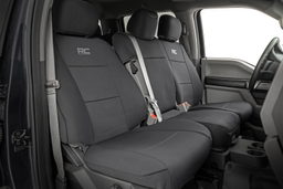 Neoprene Front Seat Covers for XL and XLT Models shown installed, Rough Country 91063