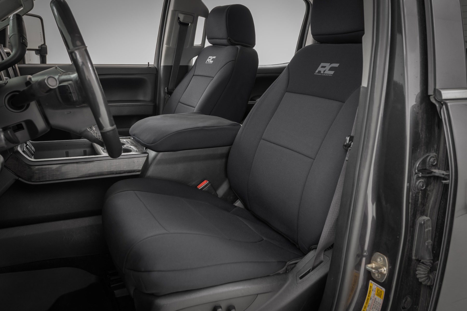 Rough Country Front Bucket & 60/40 Bench Seat Covers for Silverado/Sierra HD