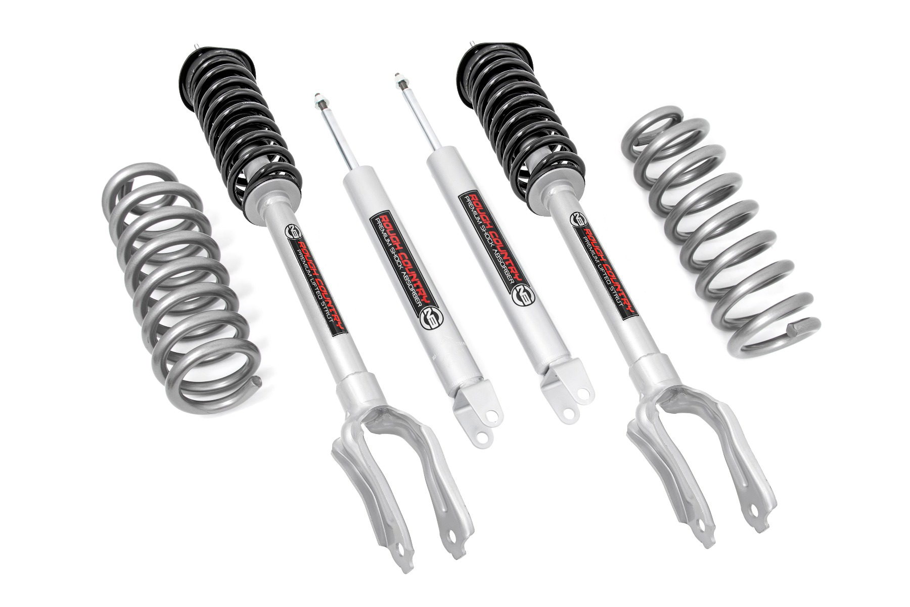Rough Country 2.5-Inch Lift Kit with N3 Shocks for Jeep Grand Cherokee AWD