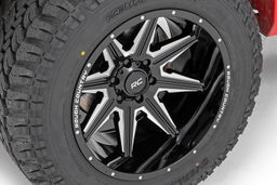 91M Series Wheel in Gloss Black with Milled Accents, view 4, Rough Country 91201211M
