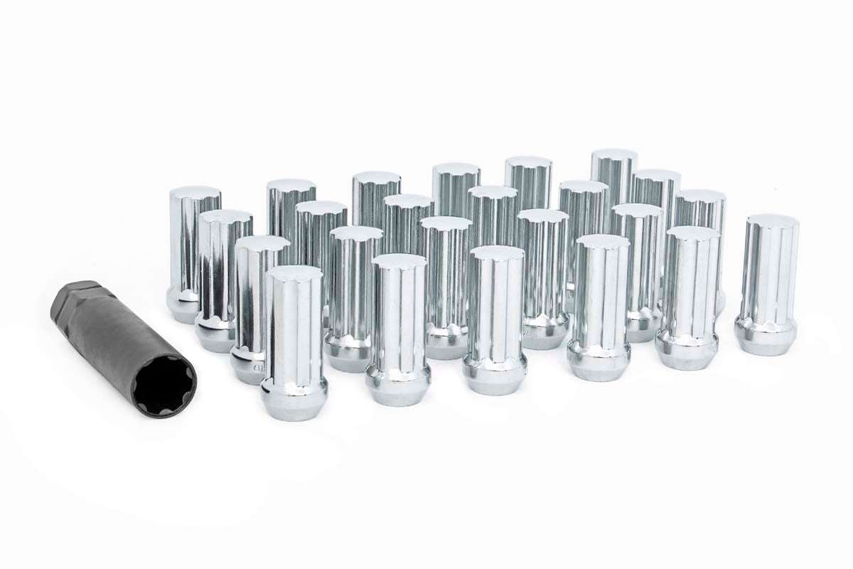 Rough Country M9/16X18 Bulge Acorn Lug Nut Set with Socket Key
