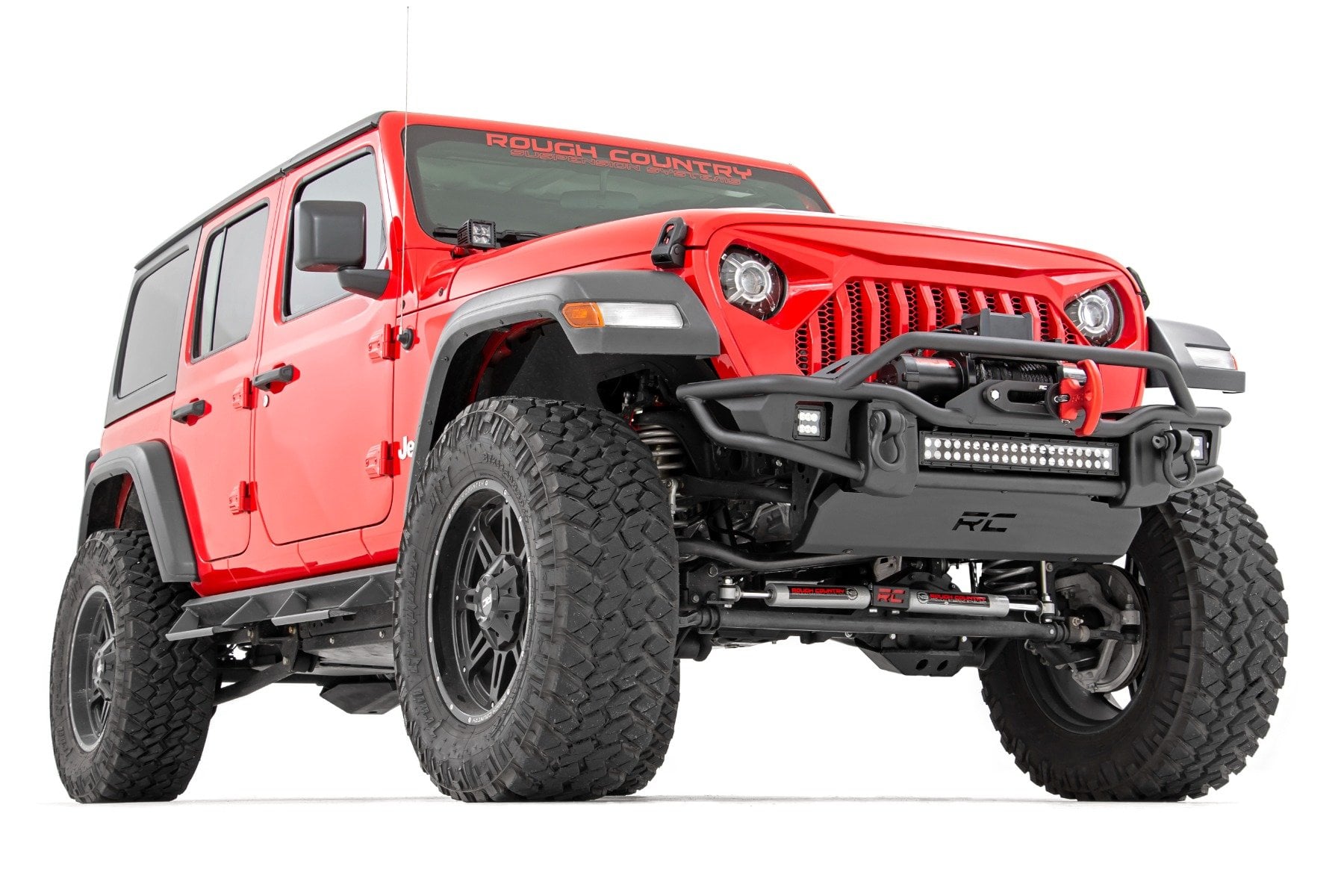 3.5-Inch Lift Kit with N3 Shocks for 2024-2025 Jeep Wrangler 4WD, Rough Country 91930