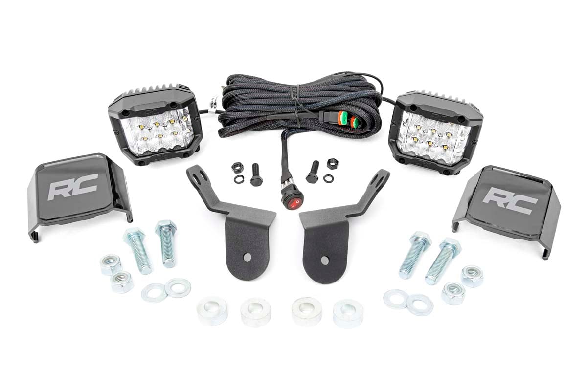 Rough Country 3-Inch Chrome Series LED Light Kit for Honda Pioneer 1000