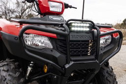 6-Inch Black Series LED Light Bar Kit for Honda Foreman (2020-2024) shown installed, Rough Country 92016