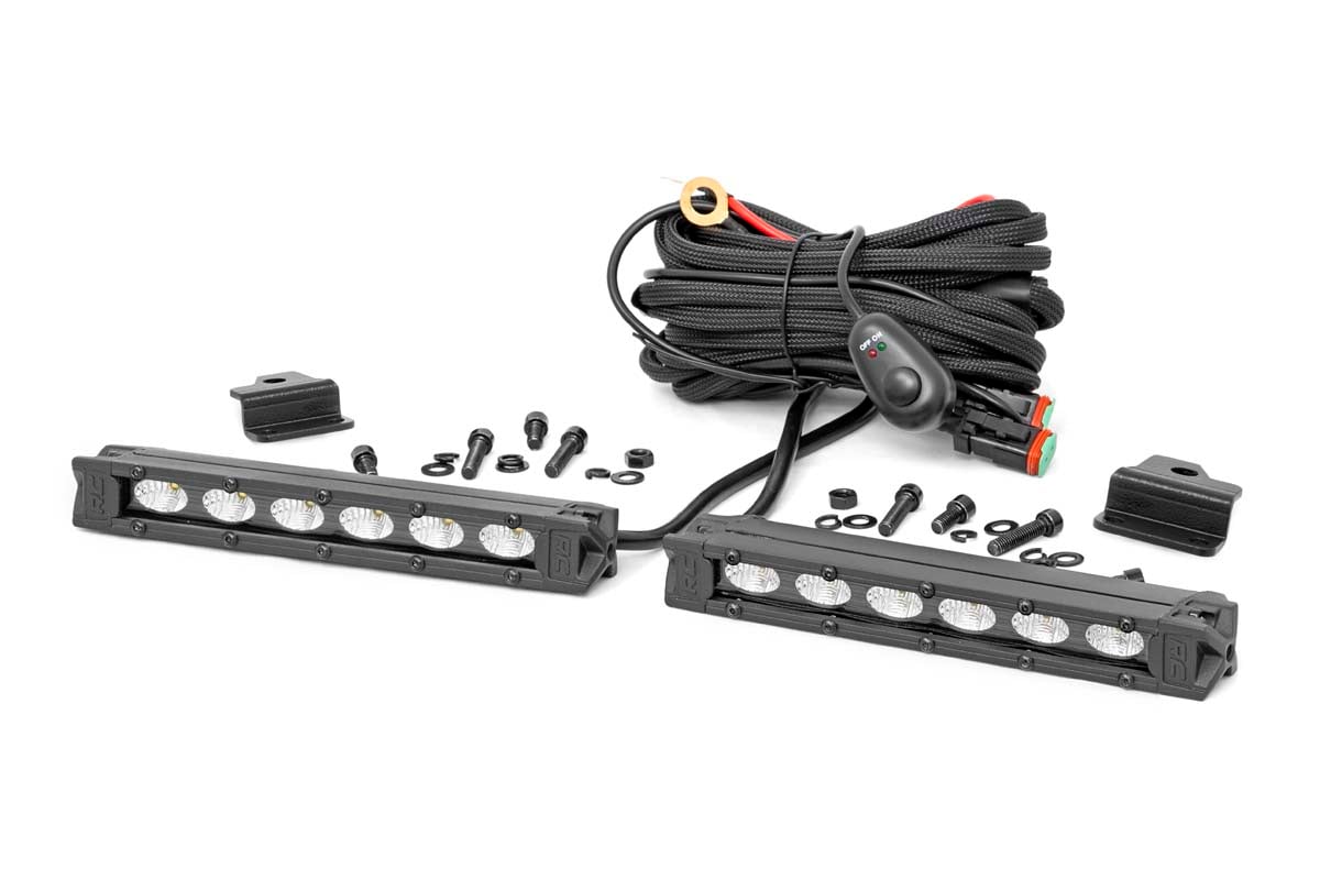 6-Inch Black Series LED Light Bar Kit for Honda Foreman (2020-2024), Rough Country 92016