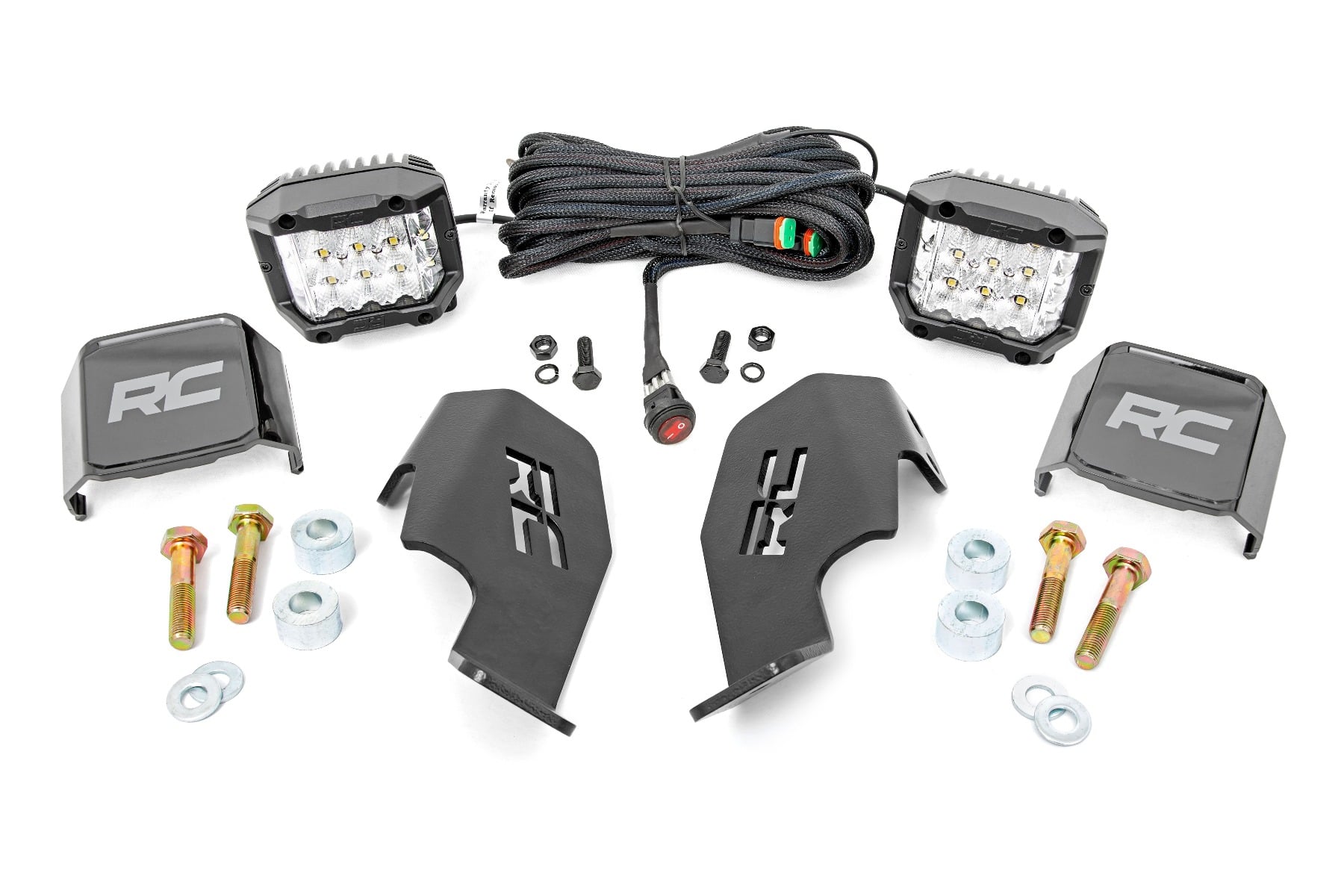 Rough Country 3-Inch Chrome Series LED Light Kit for Honda Talon 1000