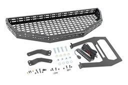 Front Cargo Rack with 6-Inch LED Light Bar for Honda Pioneer 1000, view 4, Rough Country 92059