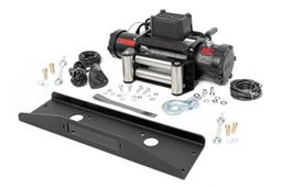 12000 lb Steel Cable Winch and Plate for Mahindra Roxor, Rough Country 92074