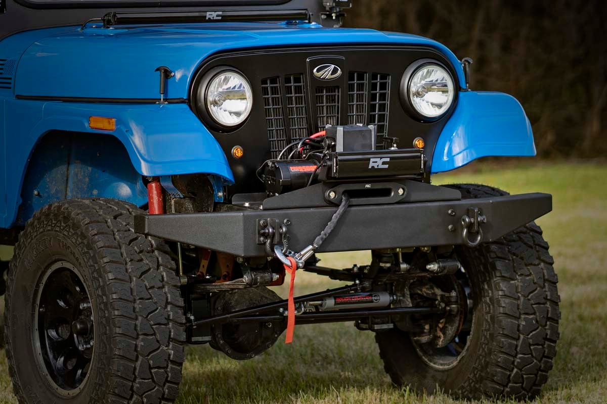 Rough Country Mahindra Roxor Winch Plate with 12000 lb Rope Winch