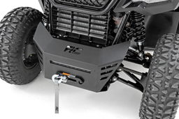 Winch Mount with 10 Inch Black Series LED Bar for Honda Pioneer 520, view 2, Rough Country 92078