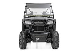 Winch Mount with 10 Inch Black Series LED Bar for Honda Pioneer 520, view 4, Rough Country 92078